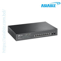 TP-Link TL-SG2210MP JetStream 10-Port Gigabit Smart Switch with 8-Port PoE+